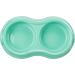 Trixie Light Weight Version Plastic Double Bowl for Cat 200 ml Assorted Colors 1 Count (Pack of 1) - Buy Online on SooperMarket.com