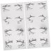 Gogogmee 8 Pairs Halloween Eyeliner Stickers Eyeshadow Sticker Prop Eye Web Tattoos 3d Stickers Pvc Black