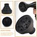 Universal Silicone Hair Dryer Diffuser | Curl Diffuser Attachment for Curly Hair | Hair Care Accessory (13.8x13.8cm Black - Buy Online on SooperMarket.com
