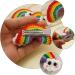 ABOOFAN 2 Pairs Rainbow Barrettes Snap Side Clamp Snap Hair Clip Colorful Hair Clips Rainbow Eardrop Props Kid Crafts Supplies Cotton Rainbow Pendant Girl Cartoon Alloy Flower Hairpin - Buy Online on SooperMarket.com