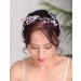Purple Bridal Wedding Hair Vine - Denifery Natural Stone & Crystal Headpiece - Buy Online on SooperMarket.com
