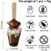 Set of 6 Belgian Hot Chocolate Stirrers Spoons Sticks "Tea Time" with Individually wrapped Handmade - Buy Online on SooperMarket.com