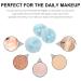 Buy Beavorty Large Fluffy Powder Puff Set - 3 Round Loose Powders with Ribbon Bow Handle | Sky Blue - Perfect for Face & Body - Buy Online on SooperMarket.com