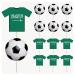 Saudi Arabia Football Party Food & Cupcakes Picks Decorations Toppers World Cup 2022 (pack of 14)