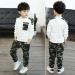 AMhomely Baby Boy Romper Sale: Letter Tracksuit Camouflage 2PCS Outfit Set for Boys 9-11 Years - White - Buy Online on SooperMarket.com