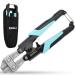 SHALL Mini Bolt Cutter 210mm/8-inch Heavy Duty Wire Cutter Two-Color Ergonomic Handle Security Lock More Efficient Leverage & Adjustable Opening Belt Bag Included