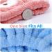 2PCS Cute Bear Hair Towel Wraps - Drying Caps for Women Girls & Kids | Hair Turban Bath Wraps - Buy Online on SooperMarket.com