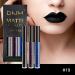 Go Ho Matte Lipstick Set - Waterproof Long Lasting Lip Gloss Trio in Black, Blue, and Purple | Nude Lip Tint Stain Makeup - 3PCS Matte Colors - Buy Online on SooperMarket.com