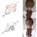 Women Knotted Flower Hairpin Barrette Hair Clip Ponytail Hair Holder - Buy Online on SooperMarket.com