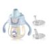 POTATO Sippy Cups For Toddlers with Straw Spill Proof  PPSU Learner Cup with Handle for Boy  Water Bottle for Baby 6 Months with 2 Type of Spout  6 Ounce Blue