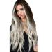 Amhomely Women s Gradient Synthetic Wig | Long Curly Party Wig in Gray & White - Stylish & Versatile Hair Choice - Buy Online on SooperMarket.com