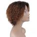 Short Ombre Kinky Curly Wig for Black Women - Glueless Human Hair Wig with Bangs - Buy Online on SooperMarket.com