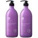 Luseta Curly Hair Shampoo and Conditioner Set - Define Curls and Restore Bounce with Coconut Oil for Waves and Curls Intensely Moisturizing Color Safe and Sulfate Free