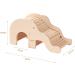 BUCATSTATE Wooden Hamster House with Climbing Ladder | Ideal Accessories for Hamster Gerbil Mouse & Small Animals - Buy Online on SooperMarket.com
