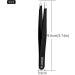 Professional Stainless Steel Eyebrow Tweezers for Precision Plucking and Ingrown Hair Removal - Black - Buy Online on SooperMarket.com
