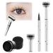 Lower Lash Stamp - Waterproof Eyelash Stamp Kit 2-in-1 Waterproof Sweatproof Eyeliner Quick Eye Makeup Tool Liquid Eye Liner Stamp Eyeliner Pencil for Bottom Lashes(Black set)