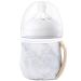 Milkboozii 4oz to 5oz Baby Glass Bottle Sleeve Reusable with Handle Neoprene Holder Moisture  Non-Slip Grip Insulator Covers for Natural Philips Avent Bottle (C   Wide Neck  White Marble) C - Wide Neck White Marble