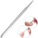 Stainless Steel Cuticle Pusher Ended Manicure Nail Art Dotting Pen Manicure Tools Cuticle Remover Cleaner Cuticle Pusher Wooden Cuticle Pusher Sticks Glass Cuticle Pusher And File Kit - Buy Online on SooperMarket.com