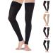 Mojo Compression Sports Thigh Sleeve For Hamstring and Quad Injuries For Men and Woman Small Black Black Small