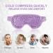 NEWGO Cooling Eye Mask - Reusable Hot/Cold Gel Therapy for Puffy Eyes, Migraine, Dark Circles, Dry Eyes, Sinus Pain - Purple - Buy Online on SooperMarket.com