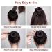Donut Hair Bun Maker Set - 3 Ring Style Bun Makers + 20 Large Bobby Pins - Black C-Black - Buy Online on SooperMarket.com