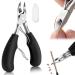 Precision footnail knipper metal nail tongs nail scissors for deeply ingrown toenails stainless steel pedicure nail snap for toenails Profi toenbog scissors gifts