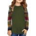 Girls Green Color Block Striped Tunic Top | Kids Fashion Long Sleeve Blouse 6-7 Years - Buy Online on SooperMarket.com