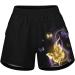 Gufesf Women's Linen Summer Shorts - Lightweight & Comfy Elastic High Waist Casual Shorts with Pockets | W1 Gold - Medium - Buy Online on SooperMarket.com