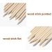 GnHG Rose Wooden Stick Manicure - 100 Pack Orange Wood Nail Shatings for Cuticle Care & Decoration Application - Buy Online on SooperMarket.com