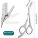 Eyebrow Scissors with Comb 5.63" Stainless steel Brow Scissors Rustproof Eye Brow Trimmer for Ladies Trimming Scissors with Non slip Handle for Home Travel - Buy Online on SooperMarket.com