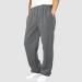 Buy Rumaozia Men's Baggy Cotton Sweatpants - Breathable Wide Leg Jogging & Yoga Pants with Pockets - Classic Training Gray - Buy Online on SooperMarket.com