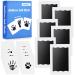 TOGOU2S Baby Footprint Kit & Handprint Kit 6 Inkless Baby Print Pads 12 Imprint Cards Paw Print Kit for Dogs Cats Baby Imprint Ink Kit Safe Non-Toxic Pet Paw Stamp Pads Family Keepsake Kit