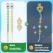 Silicone Pacifier Clip with Teether Stick 2-Pack for Babies - Avocado/Buttercream - Buy Online on SooperMarket.com