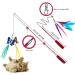 OODOSI Interactive Cat Wand Toy with 2 Poles & 9 Attachments - Fun Feather Toy for Indoor Kittens and Cats - Buy Online on SooperMarket.com