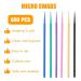 600pcs Micro Applicator Brushes for Lash Extensions | Disposable Cotton Swabs & Eyelash Applicators for Makeup - Buy Online on SooperMarket.com