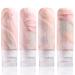 Gemice Travel Bottles for Toiletries Tsa Approved Travel Size 3oz Containers BPA Free Leak Proof Travel Tubs Refillable Liquid Travel Accessories for Cometic Shampoo and Lotion Soap (4 Pack) Pink