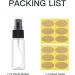 Toureal 30ML Fine Mist Spray Bottle 12pcs - Clear Travel Size Mister Refillable Container for Cosmetics - Buy Online on SooperMarket.com