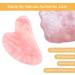 COOESS Gua Sha Tool - Natural Rose Quartz Facial Massage Tool for Eyes Neck & Body | Genuine Jade Stone Gua Sha for Radiant Skin - Buy Online on SooperMarket.com