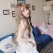 Spot Korea Women s long curly hair thin bangs corn hot top hair wig headgearGrandma ash Linen