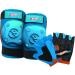 BELL Kids Protective Pad and Glove Sets Hot Wheels - Black/Blue/Orange