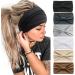 JSGHGDF Practical Headbands Woman Makeup and Washing Face Wide Headband Elastic Hairband for Woman Girls Skincare Headband Dark Grey - Buy Online on SooperMarket.com