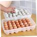 KOMBIUDA 34 Eggs Large Capacity Egg Holder Egg Crisper Grids Egg Holder Egg Container Egg Plate High Capacity - Buy Online on SooperMarket.com