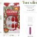 Vatocu Christmas False Nails Short Red Press on Nails - Snowflake Elk Snowman Design (24pcs) | Acrylic Stick on Nails for Women and Girls - Buy Online on SooperMarket.com