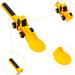 Bezavea Kids Construction Themed Cutlery Set - 3Pcs Toddler Fork and Spoon Utensil Set in Yellow | Perfect Gift for Boys and Girls - Buy Online on SooperMarket.com