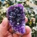 Natural Amethyst Cluster Quartz Crystal geode Specimen Suitable for Home HOMEZHOU (Size : 160-190g) - Buy Online on SooperMarket.com