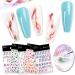 Closer 5 Sheets Blooming Flower Nails Sticker 3D Flower Water Transfer Nail Decals for Nail Art DIY Transfer Sticker - Buy Online on SooperMarket.com