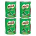 Nestle 4 x 400g Chocolate Flavour Milo Milk Drink With Welari Thank You Card Malted Vitamin Minerals Calcium Activ-go for Kids (1.6kg)
