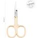 Titania Gold-Plated Nail Scissors 9.5cm | Curved Extra Sharp Professional Manicure Tools | Solingen Made in Germany - Buy Online on SooperMarket.com