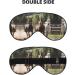 SSIMOO Three Running Horses Soft Sleep Eye Mask - Breathable Black Eye Patch for Women | Perfect for Travel & Relaxation - Buy Online on SooperMarket.com