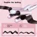3 Jumbo Barrel Curling Iron Wand - 1.25" Ceramic Tourmaline Dual Voltage Adjustable Temp Big Waves Crimper - Champagne Gold Hair Tool for International Shipping - Buy Online on SooperMarket.com